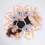 Custom Logo Bohomia Print  Microfiber Beach Towel, Round Quick Dry Tassel Beach Towel#