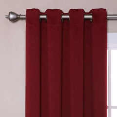 Simple design hotel room fancy burgundy modern red blackout curtains