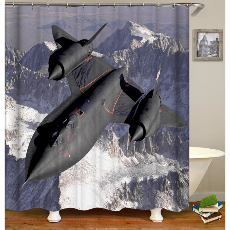 Waterproof Fabric Popular Customized Colorful Polyester Wholesale Shower Curtain/