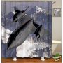 Waterproof Fabric Popular Customized Colorful Polyester Wholesale Shower Curtain/