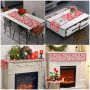 Valentines Day 5 Pack Table Runner Table Mat Sets, Red Lace Heart Tablecloth and Placemats Set#