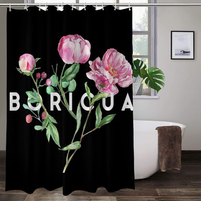2022 Designer 3D Shower Curtain, 93 Inch Christmas Shower Curtain Set Independence Day  &