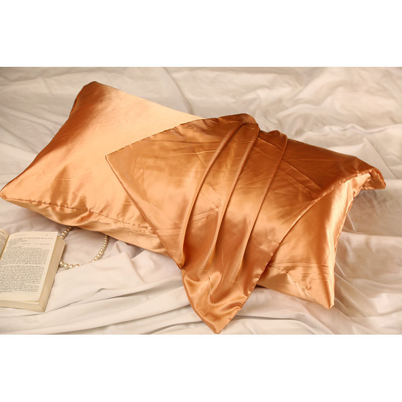 Bedsure Satin Pillowcase for Hair and Skin Cushion Covers, Soft Breathable 20x30 inches Satin Pillow 1-Pack Cushion Covers/