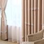 Curtain Fabric Blackout Embroidery Curtain,Simply Design Living Room Curtains#