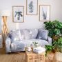 Wholesale Fabric Couch Cover Sofa, Ready Ship Living Room Sofa Slipcovers/