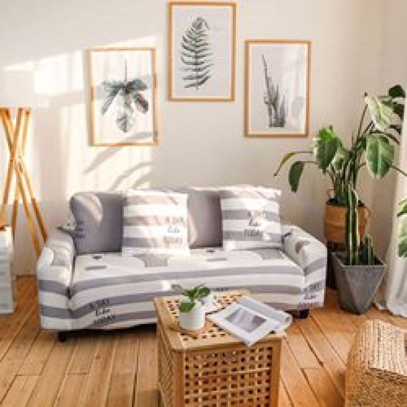 Wholesale Fabric Couch Cover Sofa, Ready Ship Living Room Sofa Slipcovers/