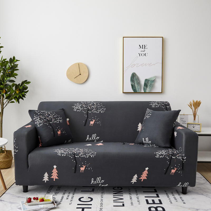 Spandex Stretch All inclusive Polyester printed Sofa Cover