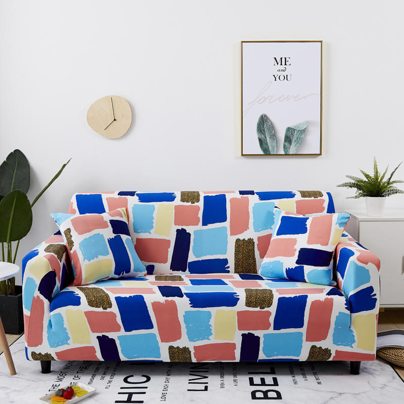 Spandex Stretch All inclusive Polyester printed Sofa Cover