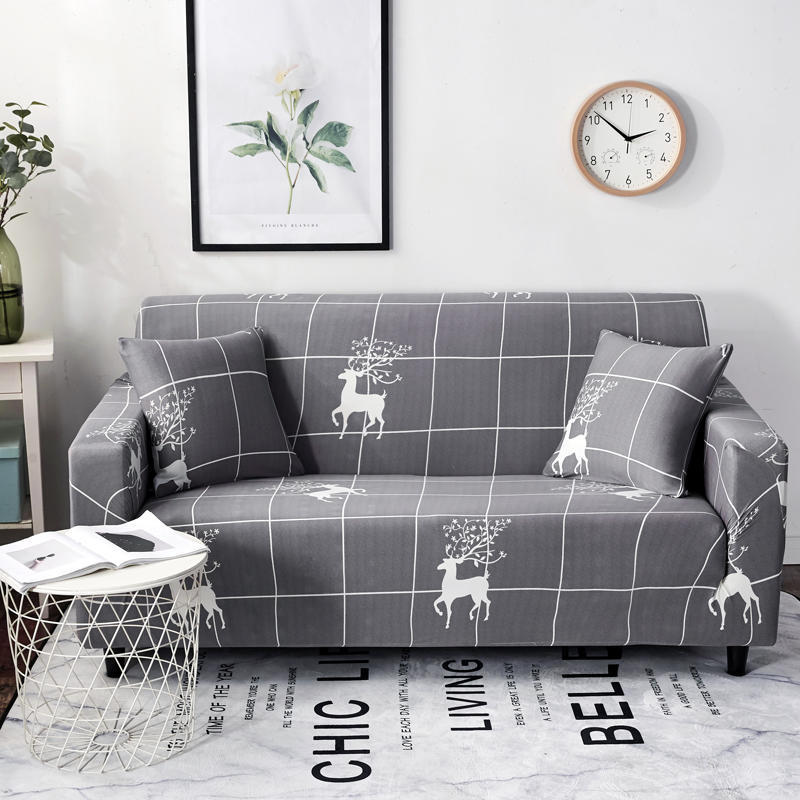 Spandex Stretch All inclusive Polyester printed Sofa Cover