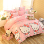 Bedding Set luxury 3/4pcs Family Set (Duvet Cover + Bed Flat Sheet + Pillow Case) Twin Full Queen King Size