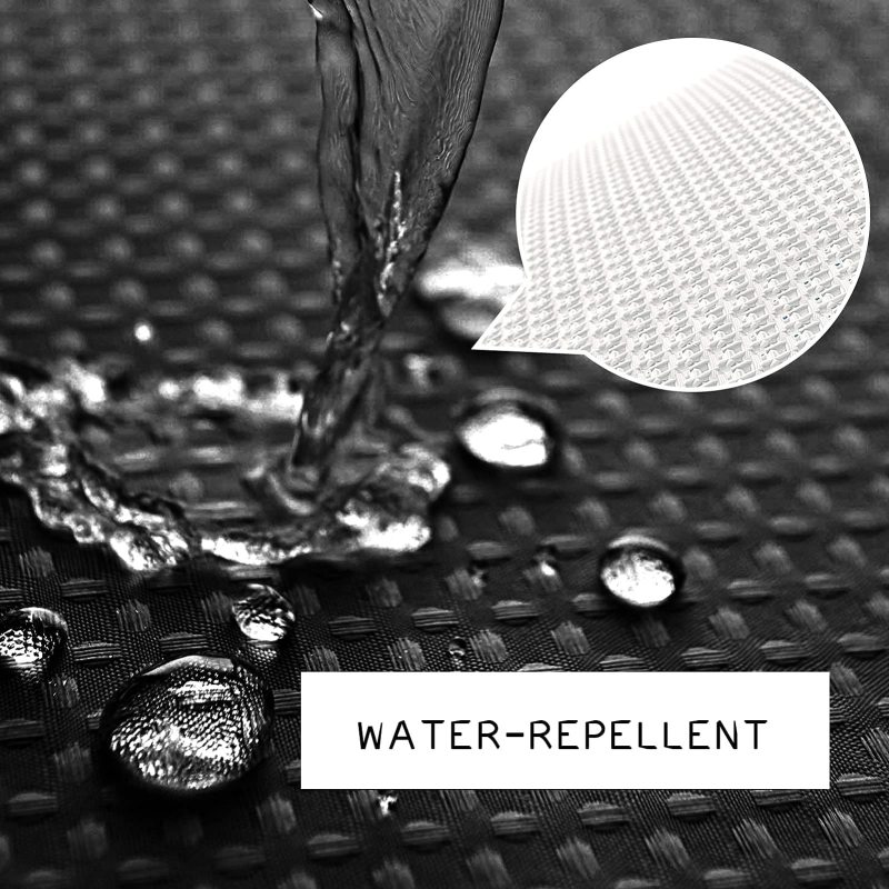 Waffle Waterproof Polyester Shower Curtain, Printing Bathroom Shower Curtain with Tassel$