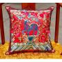 New Chinese Vintage Silk Embroidered Wine Red Dragon Cushion Case Cover,Sofa Cushion Cover/