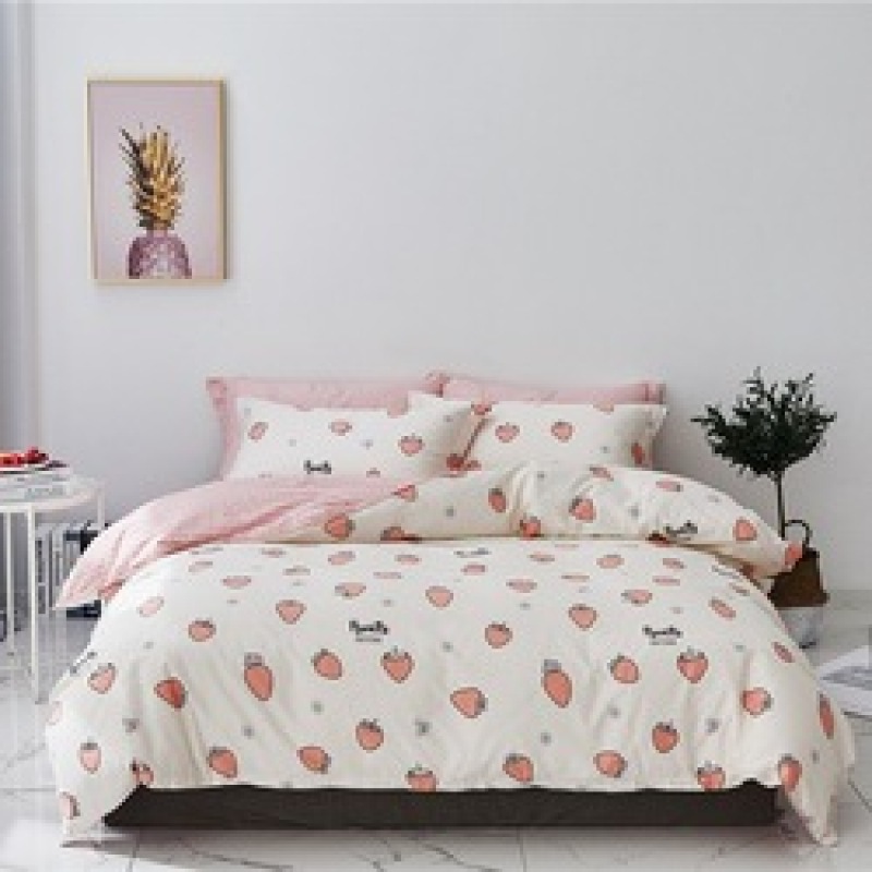3/4 Piece Suit Bedding Set Cotton Baby Bedsheet, Student Dormitory Cartoon Bedding Sets/