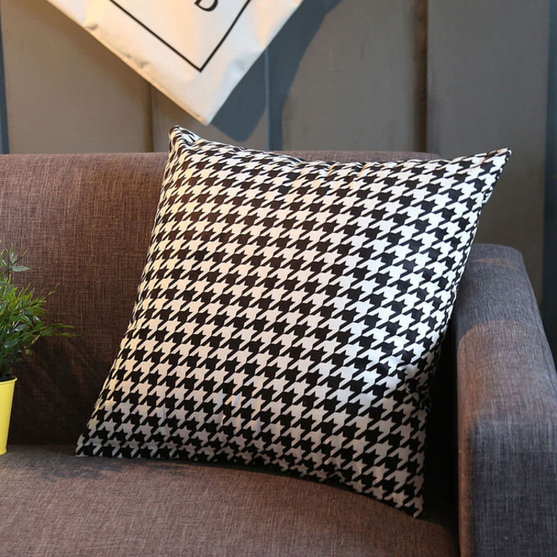 Custom Made Printing Cushion Cover Fabric, Geometric Digital Printed Plush Cushion Covers/