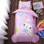 Nursery School 100% Cotton Cute Bedding Set Baby Bedsheet, 3 Piece Suit Cartoon Bedding Sets For Winter/
