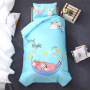 Nursery School 100% Cotton Cute Bedding Set Baby Bedsheet, 3 Piece Suit Cartoon Bedding Sets For Winter/