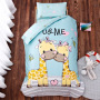 Nursery School 100% Cotton Cute Bedding Set Baby Bedsheet, 3 Piece Suit Cartoon Bedding Sets For Winter/