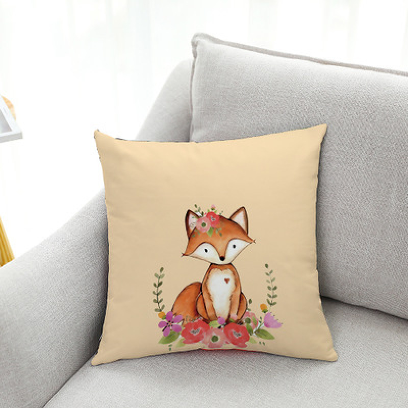 Big-eyed hamster new explosion simple animal series pillow, 2019 small fresh white velvet fabric small animal cushion /