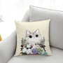 Big-eyed hamster new explosion simple animal series pillow, 2019 small fresh white velvet fabric small animal cushion /
