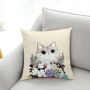 Big-eyed hamster new explosion simple animal series pillow, 2019 small fresh white velvet fabric small animal cushion /