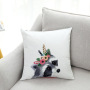 Big-eyed hamster new explosion simple animal series pillow, 2019 small fresh white velvet fabric small animal cushion /