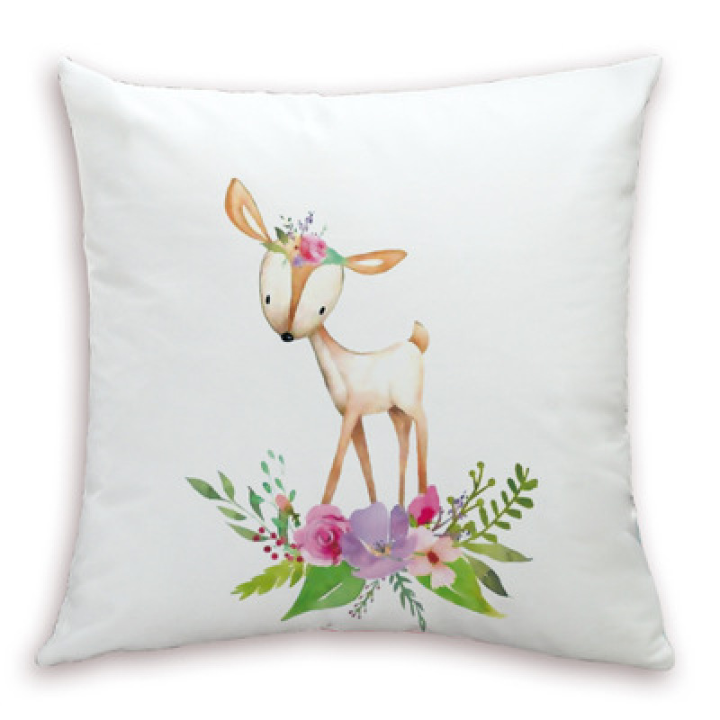 Big-eyed hamster new explosion simple animal series pillow, 2019 small fresh white velvet fabric small animal cushion /