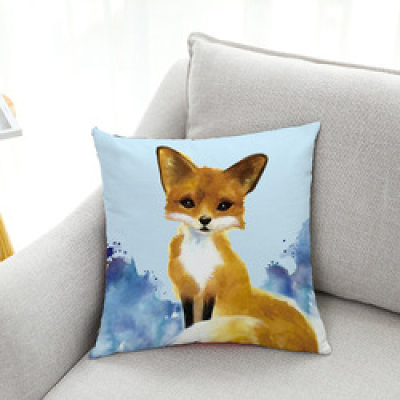 Big-eyed hamster new explosion simple animal series pillow, 2019 small fresh white velvet fabric small animal cushion /