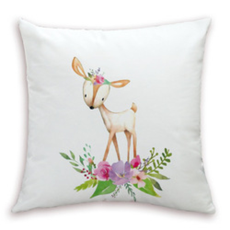 Big-eyed hamster new explosion simple animal series pillow, 2019 small fresh white velvet fabric small animal cushion /