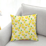 2019 Explosion Yellow Pattern Series Small Fresh Pillow, Yellow Small Lemon Super Soft Velvet Fabric Cushion /