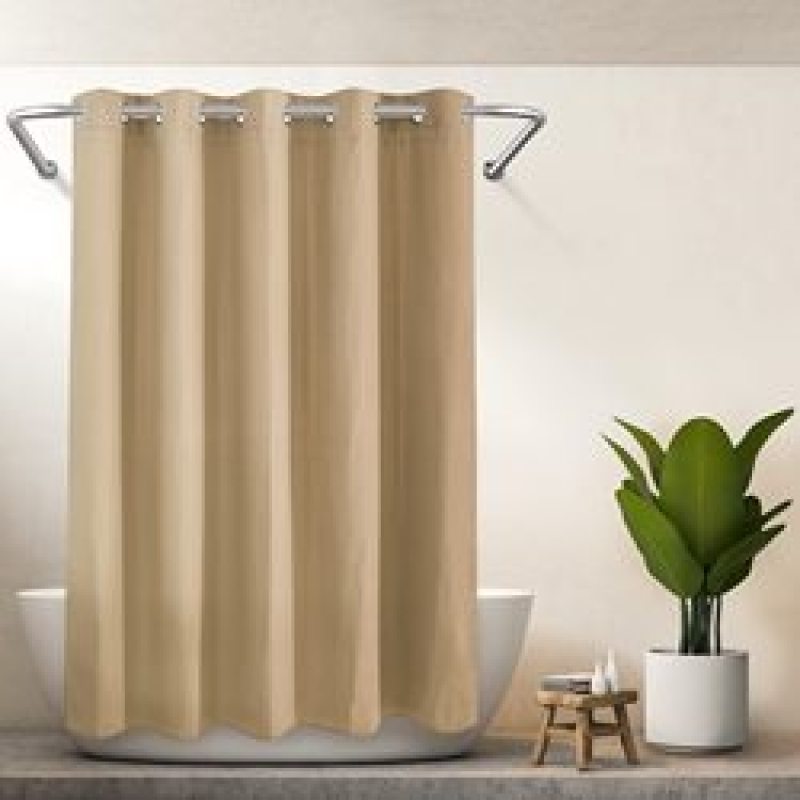 Very Pretty Amazon Waffle Shower Curtain, Modern Fabric Bathroom Curtain/
