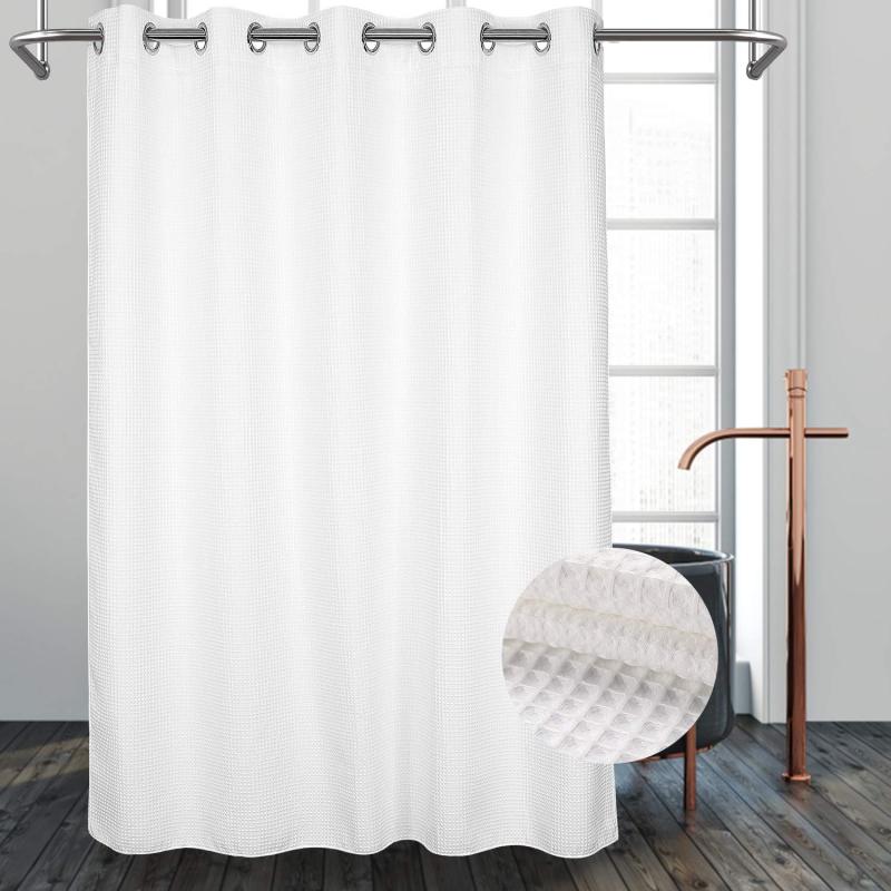 Very Pretty Amazon Waffle Shower Curtain, Modern Fabric Bathroom Curtain/