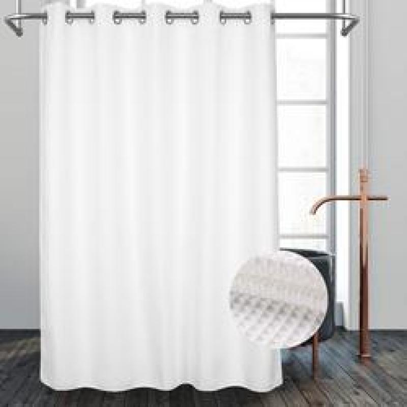 Very Pretty Amazon Waffle Shower Curtain, Modern Fabric Bathroom Curtain/