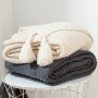 Super Warm Soft Blankets Bedspread on the Bed Sofa Blanket Tassel Knitting Ball Wool Leisure Soft Warm Blankets for Home/