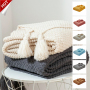 Super Warm Soft Blankets Bedspread on the Bed Sofa Blanket Tassel Knitting Ball Wool Leisure Soft Warm Blankets for Home/