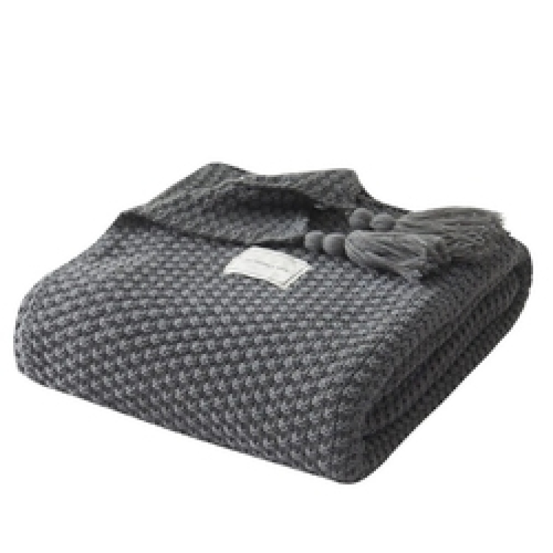 Super Warm Soft Blankets Bedspread on the Bed Sofa Blanket Tassel Knitting Ball Wool Leisure Soft Warm Blankets for Home/