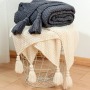 Super Warm Soft Blankets Bedspread on the Bed Sofa Blanket Tassel Knitting Ball Wool Leisure Soft Warm Blankets for Home/