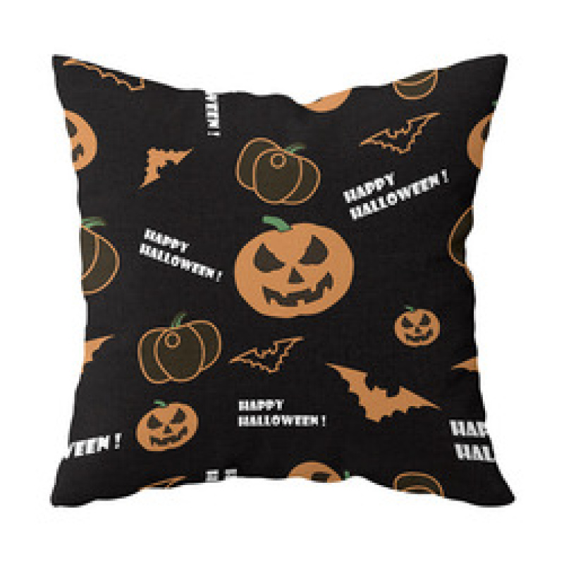 New Halloween Spider Ghost Skull Digital Design Pillow Car Cushion Cover, Decoration Wholesale Sofa Bed Cushion Cover/
