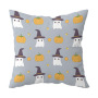New Halloween Spider Ghost Skull Digital Design Pillow Car Cushion Cover, Decoration Wholesale Sofa Bed Cushion Cover/