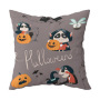 New Halloween Spider Ghost Skull Digital Design Pillow Car Cushion Cover, Decoration Wholesale Sofa Bed Cushion Cover/