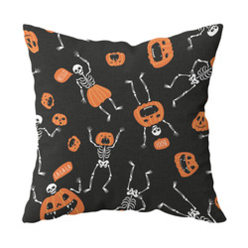 New Halloween Spider Ghost Skull Digital Design Pillow Car Cushion Cover, Decoration Wholesale Sofa Bed Cushion Cover/