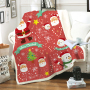 2020 Custom Design Thick Warm Throw Blanket, Wholesale Super Soft Velvet Sherpa Christmas Throw Blanket/