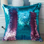 Decorativos 40*40cm Throw Pillows For Home Decor, Blue And Silver Sequin Mermaid Cushion Pillows Cover/