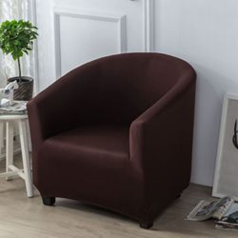 Seat Covers Home Fitted Cover Shape Sofa Thickened silver fox fleece single slipcover milk silk half curved sofa chair cover