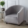 Seat Covers Home Fitted Cover Shape Sofa Thickened silver fox fleece single slipcover milk silk half curved sofa chair cover