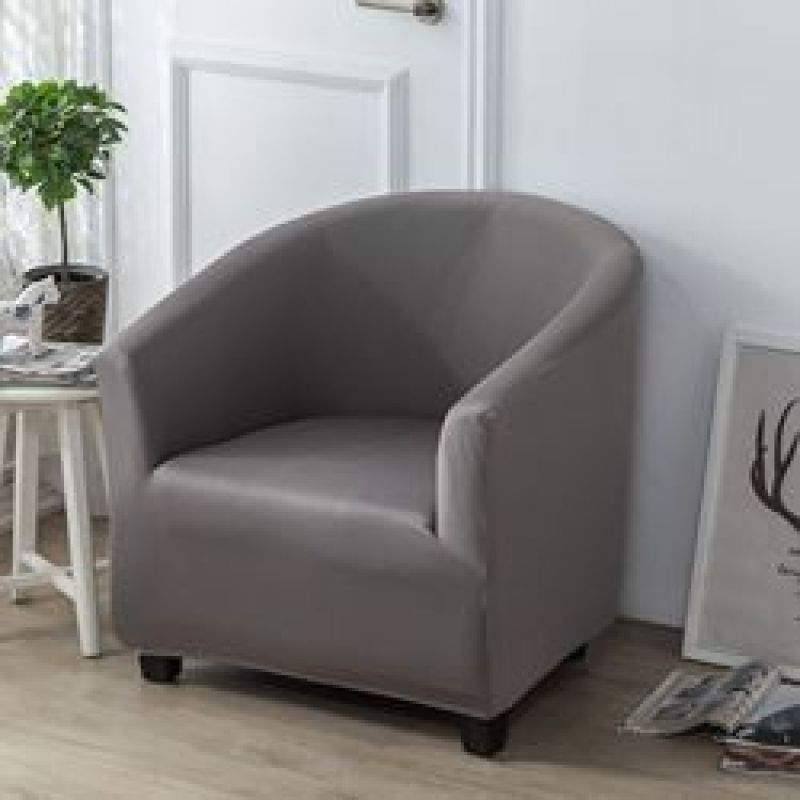 Seat Covers Home Fitted Cover Shape Sofa Thickened silver fox fleece single slipcover milk silk half curved sofa chair cover