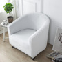 Seat Covers Home Fitted Cover Shape Sofa Thickened silver fox fleece single slipcover milk silk half curved sofa chair cover