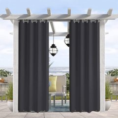 Solarium right amount of privacy water resistant outdoor curtain, block out the light romain outdoor blackout curtain /