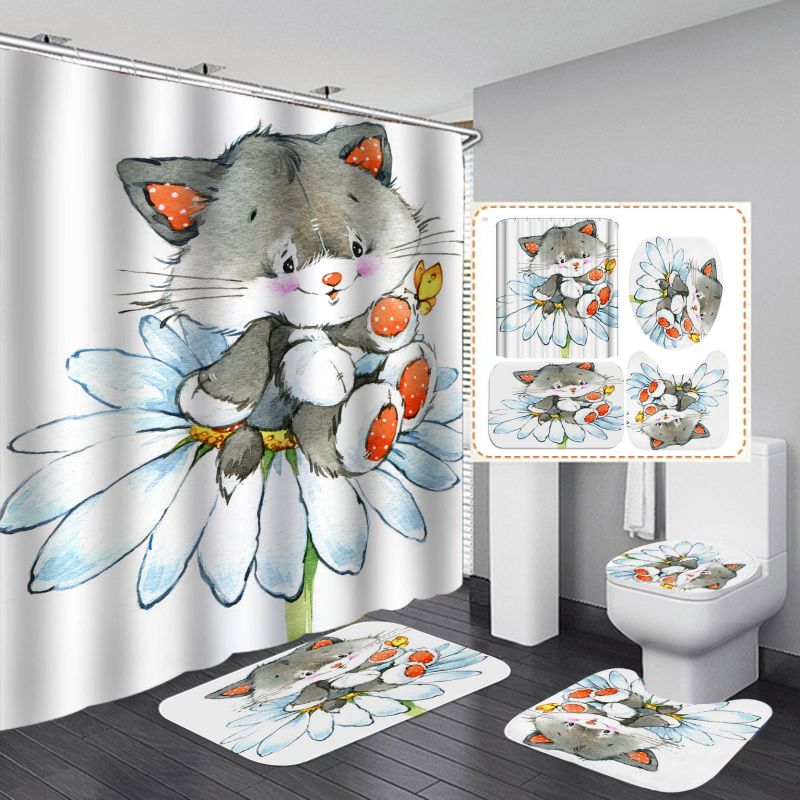Home Goods Design Your Own Shower Curtain Children'S Bathroom, High Quality 100% Polyester Shower Curtain Amazon/