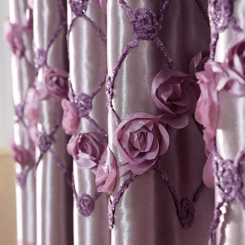 China Luxury Curtains Designs Embroidery Curtains,Fancy Livingroom Curtain Blackout Piece Sale/