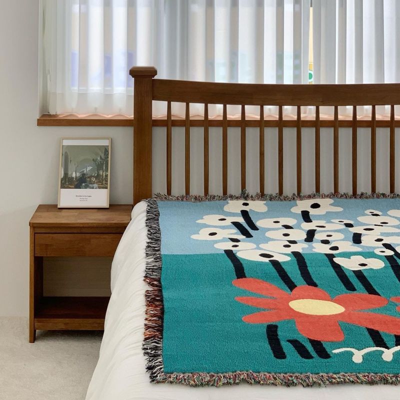 Casual Blankets Carpet Decoration FlowerCarpet Sofa Leisure Carpet Single Tapestry Sofa Blanket Throw Blankets/